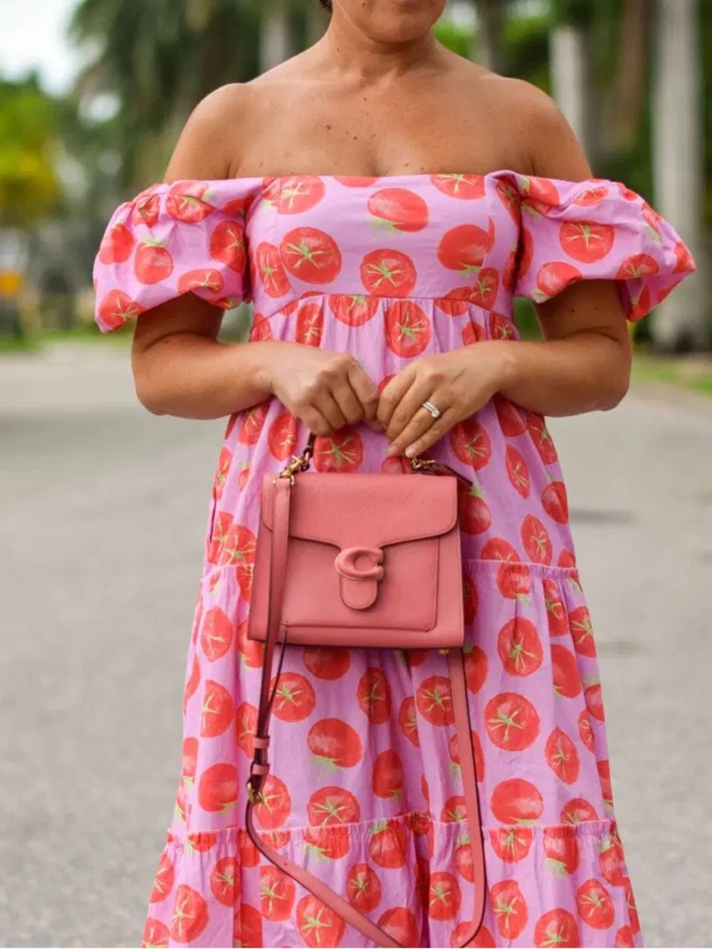 Show Me Your Mumu Spicy Tomato Midi Dress Puff Sleeve Size XL - Limited Edition - Picture 3 of 9